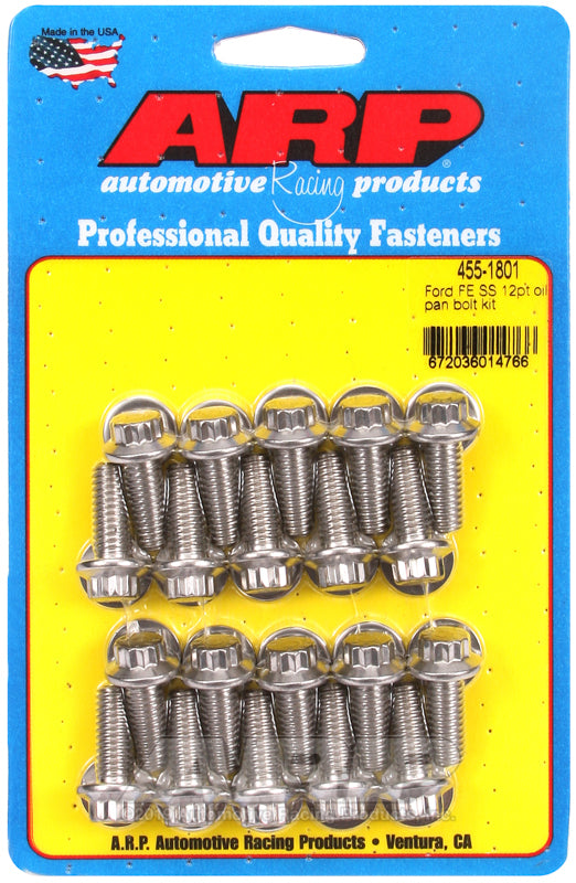 ARP Ford FE SS 12pt Oil Pan Bolt Kit - Burkken Auto Parts