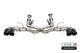 Corsa 2020-2025 Chevrolet Corvette C8 RWD 3in Track Cat-Back Delete Exhaust w/4.5in CF Black PVDTips - Burkken Auto Parts