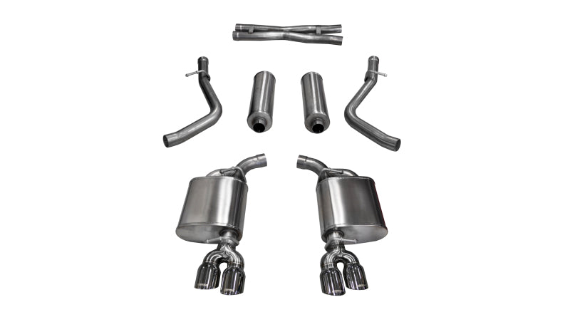 Corsa 15-16 Dodge Challenger Xtreme Cat-Back Dual Rear Exit with Twin 3.5in Polished Pro-Series Tips - Burkken Auto Parts