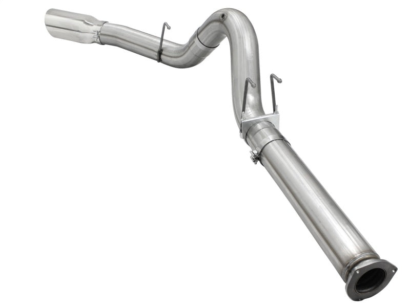 aFe MACHForce XP Exhaust 5in DPF-Back SS Exh 2015 Ford Turbo Diesel V8 6.7L Polished Tip - Burkken Auto Parts