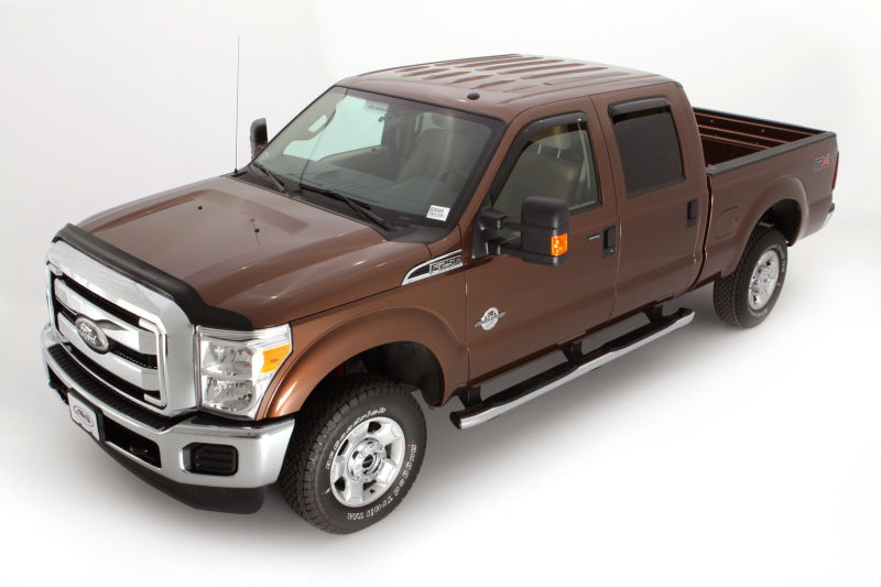 AVS 99-16 Ford F-250 Supercab Ventvisor Outside Mount Window Deflectors 4pc - Smoke - Burkken Auto Parts