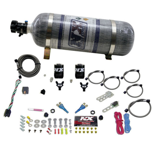 Nitrous Express 08-10 Dodge Viper EFI Dual Nozzle (100-300HP) w/Composite Bottle - Burkken Auto Parts
