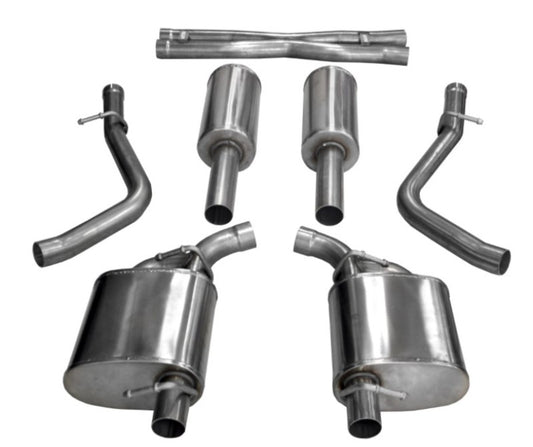 Corsa 2015-2023 Dodge Challenger 3.6L 2.5in Cat-Back Dual Rear Exit (re-uses stock exhaust bezel) - Burkken Auto Parts