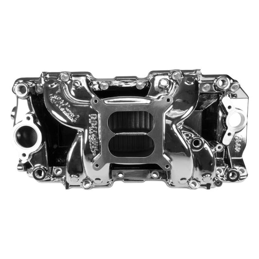 Edelbrock Chevy Big Block RPM Air-Gap 2-R Intake Manifold - Chrome Plasma Finish - Burkken Auto Parts