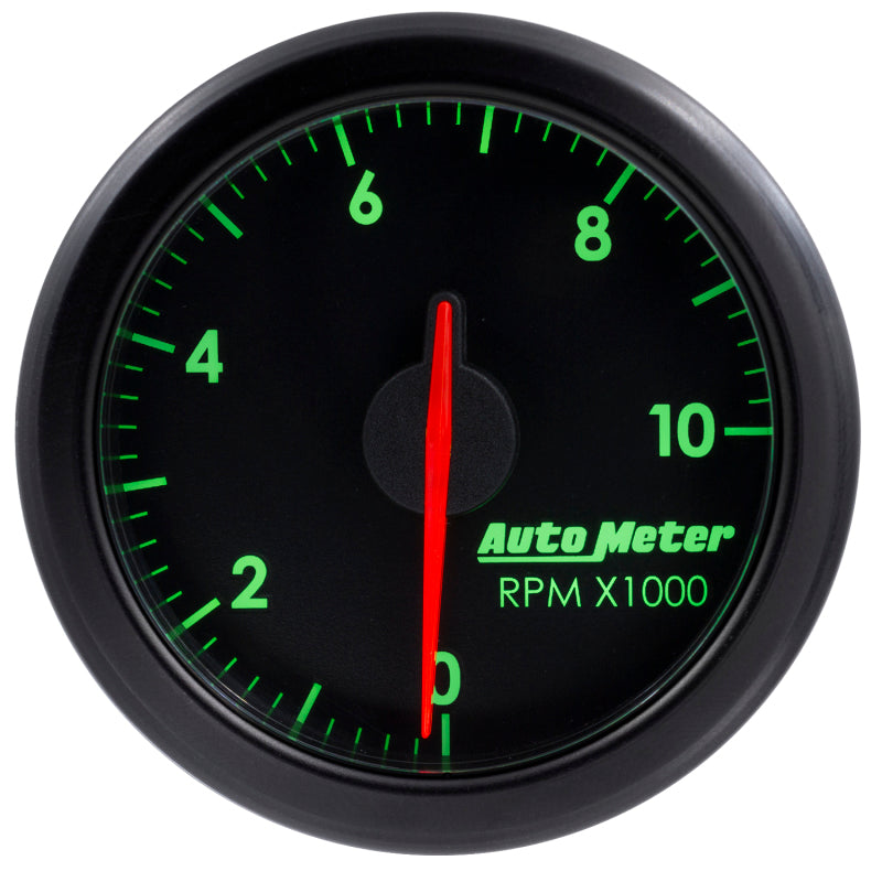 Autometer Airdrive 2-1/6in Tachometer Gauge 0-10K RMP - Black - Burkken Auto Parts