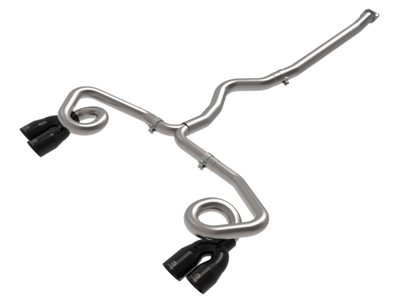 aFe POWER Takeda 3in to 2-1/2in 304 SS Cat-Back Exhaust w/ Black Tips 22-23 Subaru WRX H4-2.4L (t) - Burkken Auto Parts