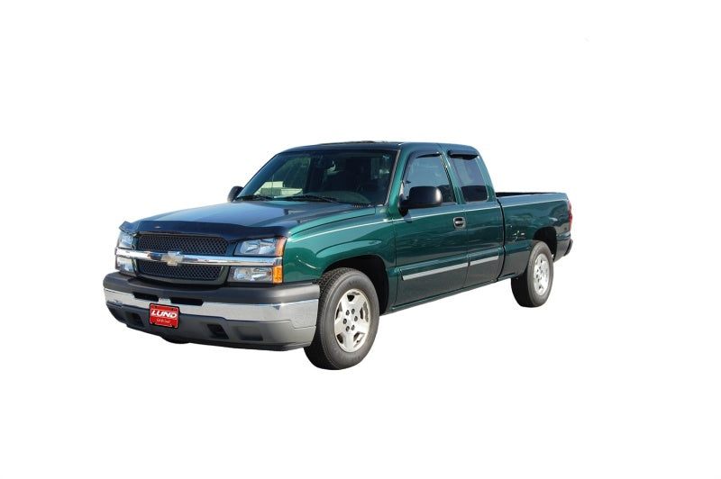 AVS 99-07 Chevy Silverado 1500 Ext. Cab Ventvisor Outside Mount Window Deflectors 4pc - Smoke - Burkken Auto Parts