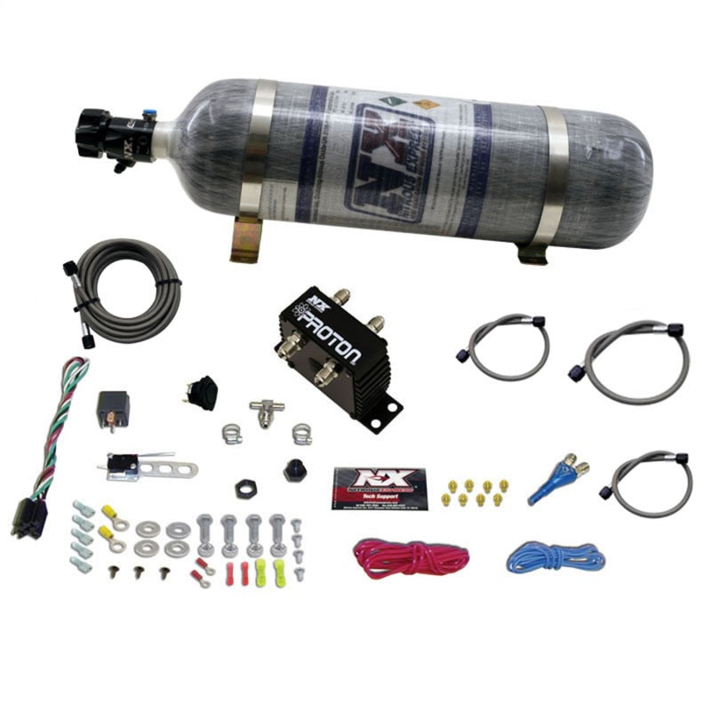 Nitrous Express Proton Plus Nitrous Kit w/12lb Bottle - Burkken Auto Parts