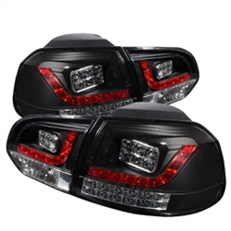 Spyder Volkswagen Golf/GTI 10-13 LED Tail Lights Black ALT-YD-VG10-LED-BK - Burkken Auto Parts