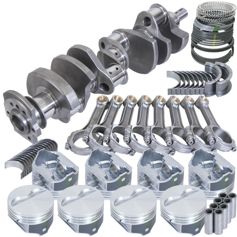 Eagle Chevy 350 1Pc 3.750in Crank 5.700in I-Beam Rod 4.030in Pistons Eagle 153 Tooth FP Bal Assembly - Burkken Auto Parts