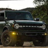 Baja Designs 21-22 Ford Bronco w/Steel Bumper S2 SAE Sportsmen Fog Pkt Light Kit w/Upfitter - Amber - Burkken Auto Parts