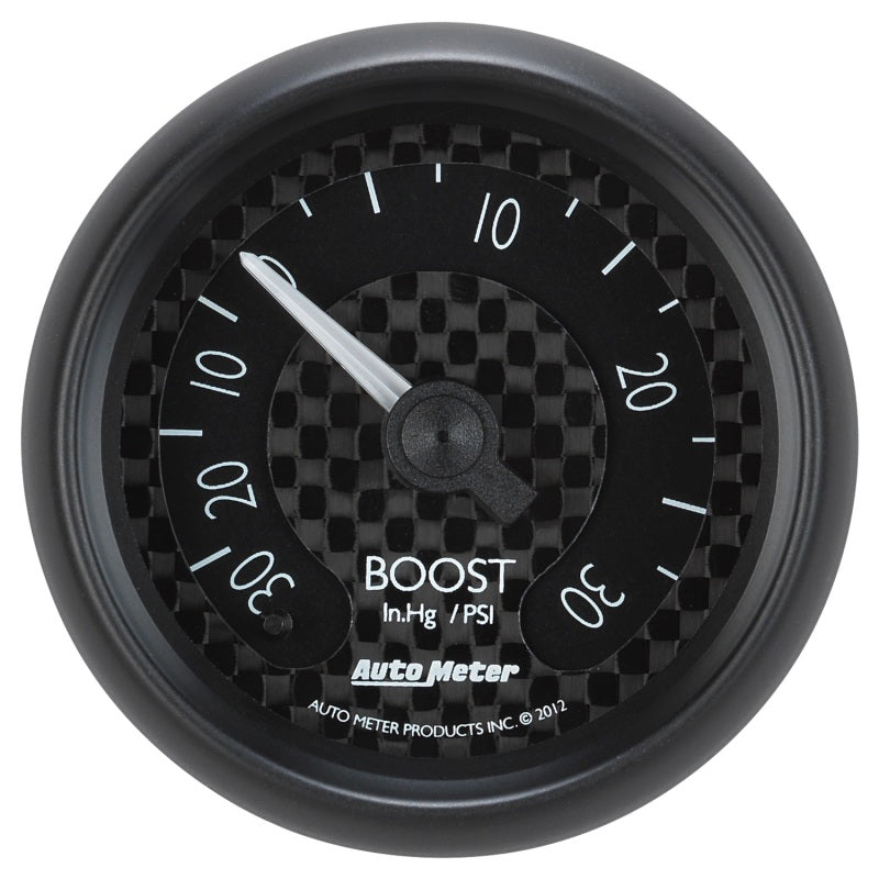 Autometer GT Series 52mm Mechanical 30 In Hg/30 psi Vacuum/Boost Gauge - Burkken Auto Parts