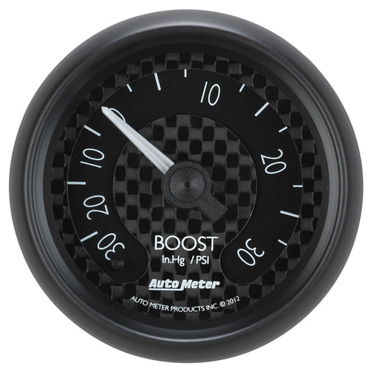 Autometer GT Series 52mm Mechanical 30 In Hg/30 psi Vacuum/Boost Gauge - Burkken Auto Parts