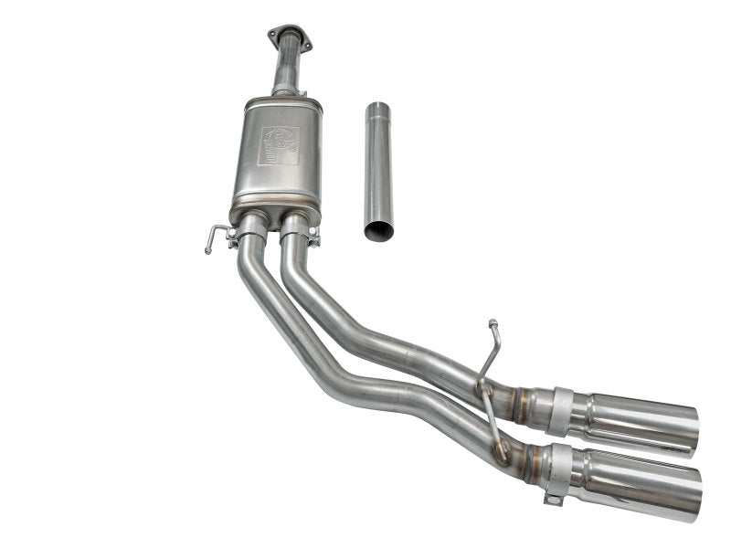 aFe Rebel Exhausts 3in SS Cat-Back 15-16 Ford F-150 EcoBoost V6 2.7/3.5L V8 5.0L w/ Polished Tips - Burkken Auto Parts