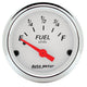 Autometer Arctic White 52mm 0E-90F Short Sweep Electronic Fuel Level Gauge - Burkken Auto Parts