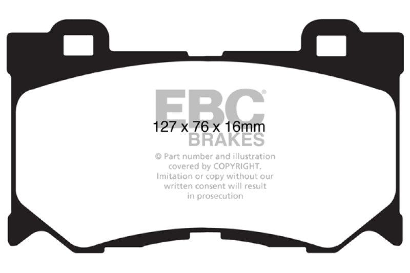 EBC 08-13 Infiniti FX50 5.0 Redstuff Front Brake Pads - Burkken Auto Parts