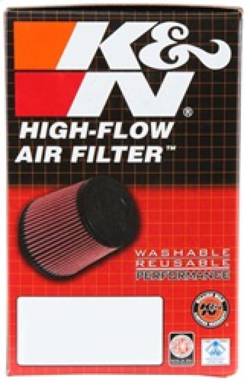 K&N Filter Universal Rubber Filter 2 3/4 inch 10 Degree Flange 4 inch OD 5 inch Height - Burkken Auto Parts