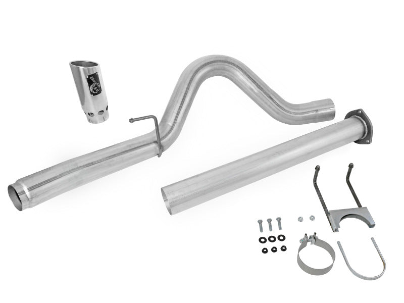 aFe LARGE Bore HD Exhausts DPF-Back SS-409 EXH DB Ford Diesel Trucks 11-12 V8-6.7L (td) - Burkken Auto Parts