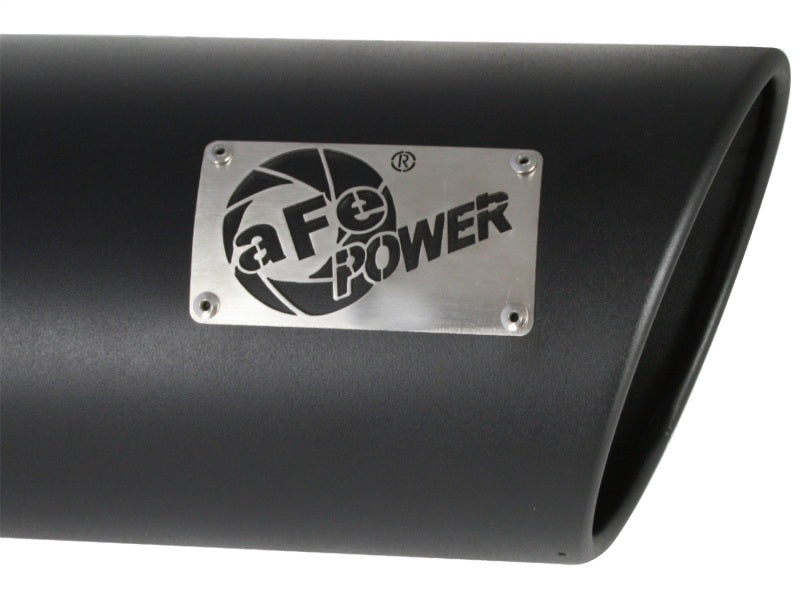 aFe MACH Force-XP 409 SS Right Side Single Wall Exhaust Tip 5in Inlet x 7in Outlet x 15in L - Burkken Auto Parts