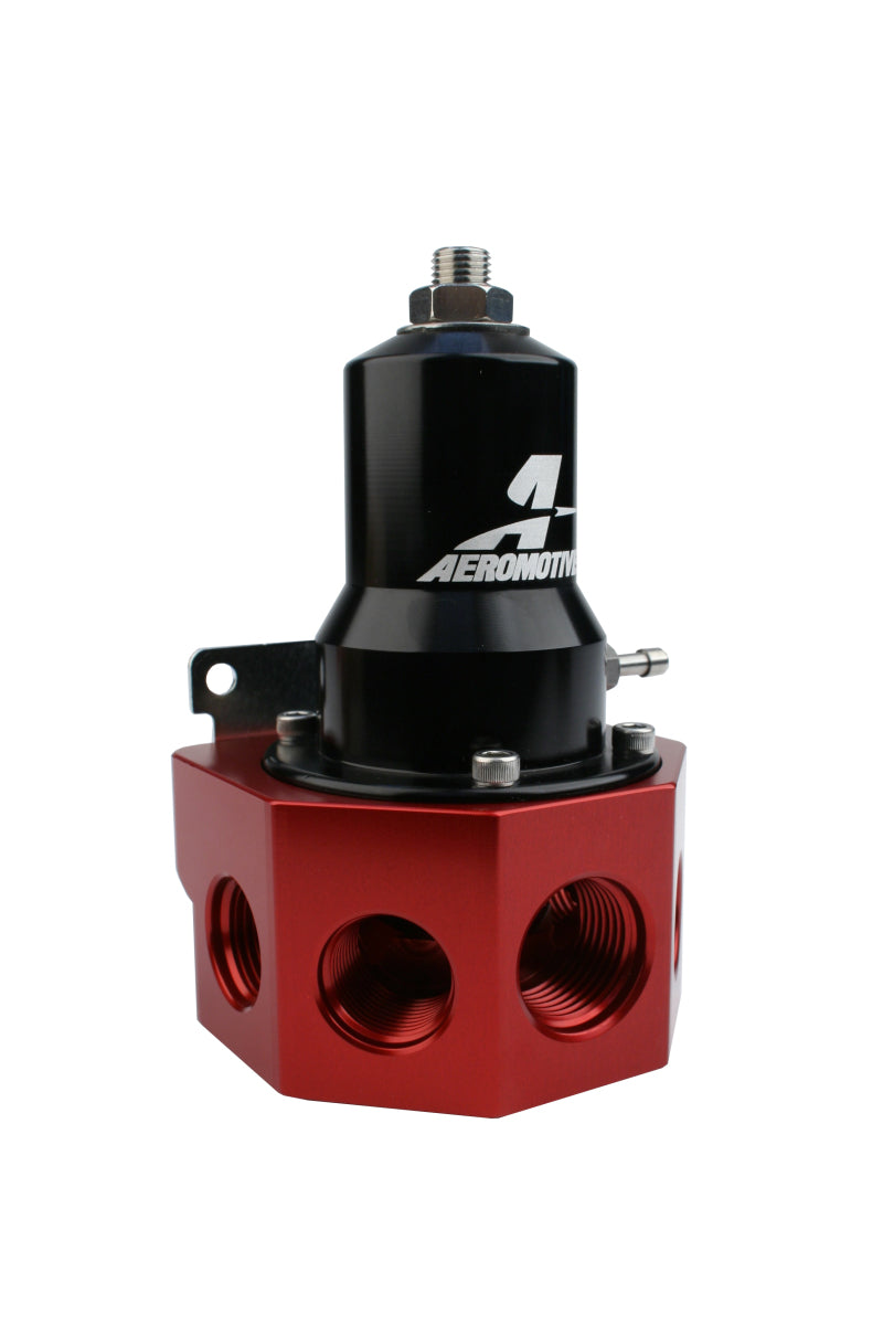 Aeromotive Regulator - 30-120 PSI - .500 Valve - 4x AN-08 and AN-10 inlets / AN-10 Bypass - Burkken Auto Parts