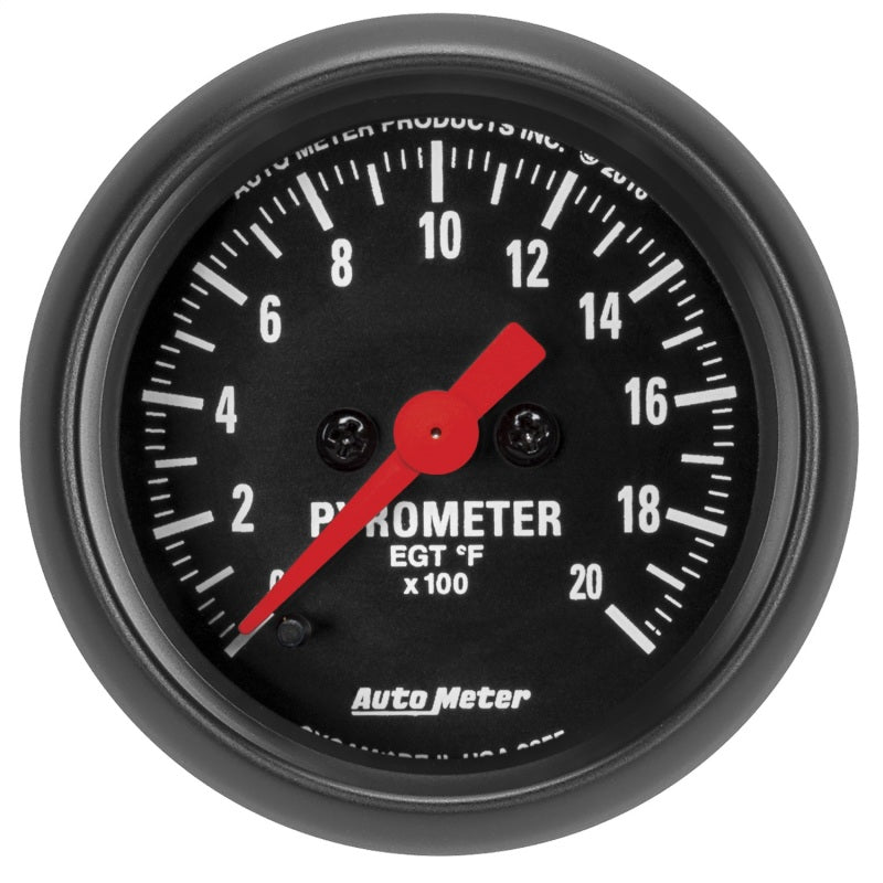 Autometer Z Series 52mm 2000 Degree Pyrometer (EGT) Gauge - Burkken Auto Parts