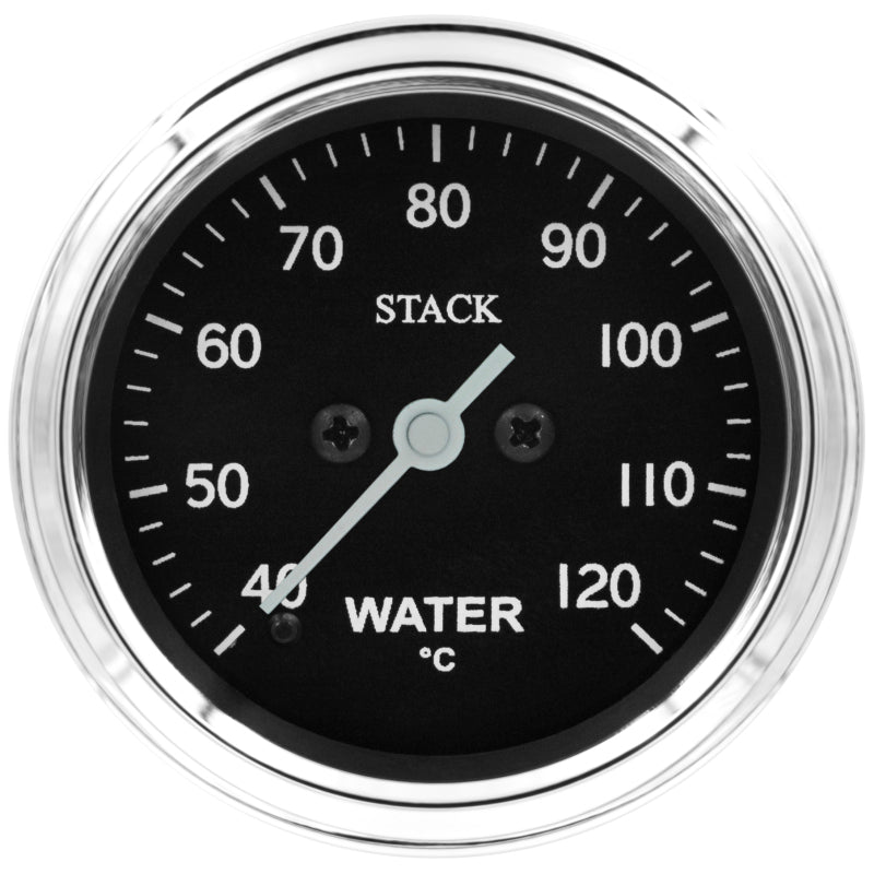 Autometer Stack 52mm 40-120 Deg C 1/8in NPTF Male Pro Stepper Motor Water Temp Gauge - Classic - Burkken Auto Parts