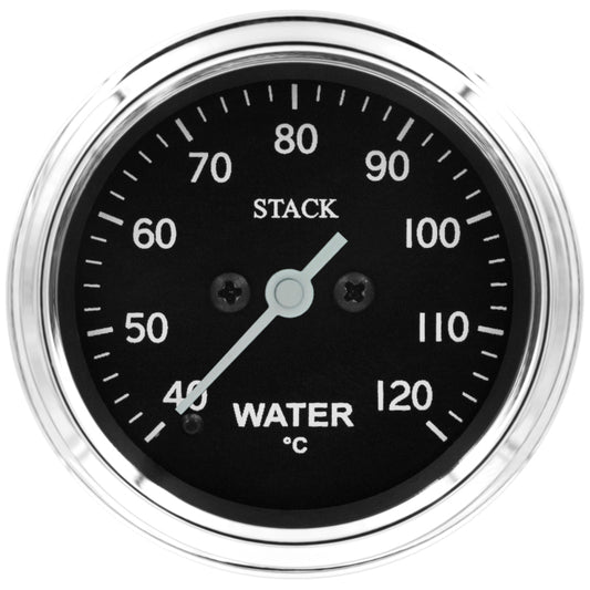 Autometer Stack 52mm 40-120 Deg C 1/8in NPTF Male Pro Stepper Motor Water Temp Gauge - Classic - Burkken Auto Parts