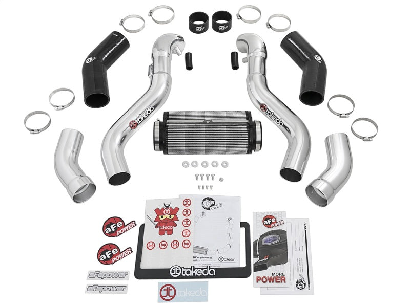 aFe Takeda Intake Stage-2 Polished Pro DRY S 09-17 Nissan 370Z V6 3.7L - Burkken Auto Parts