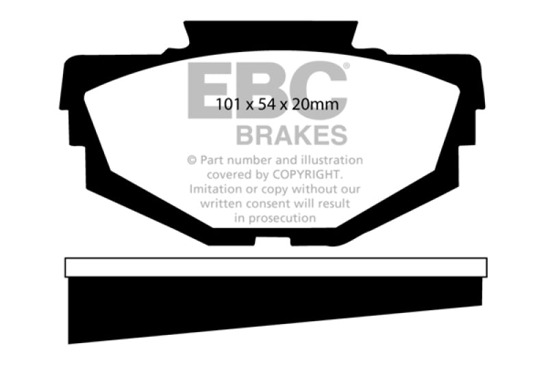 EBC 68-71 Austin America 1.3 Greenstuff Front Brake Pads - Burkken Auto Parts