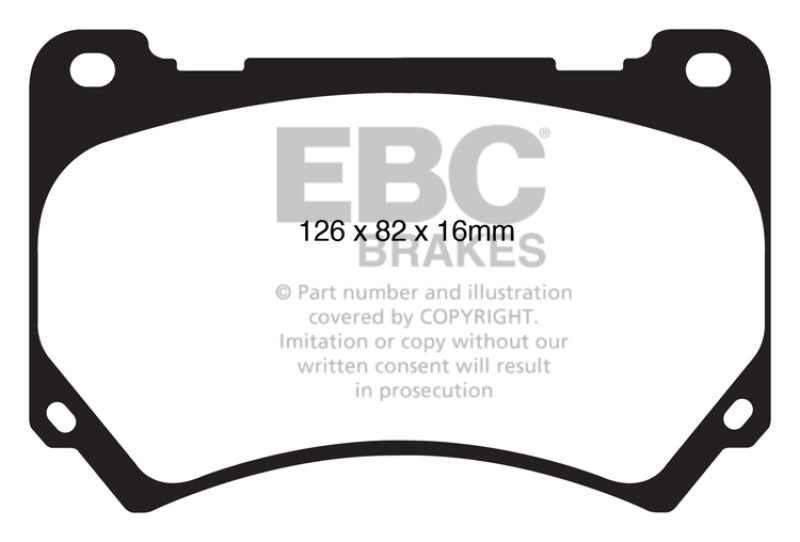 EBC 11+ Hyundai Equus 4.6 Redstuff Front Brake Pads - Burkken Auto Parts