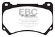 EBC 11+ Hyundai Equus 4.6 Redstuff Front Brake Pads - Burkken Auto Parts