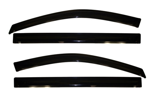 AVS 08-16 Chrysler Town & Country Ventvisor Outside Mount Window Deflectors 4pc - Smoke - Burkken Auto Parts