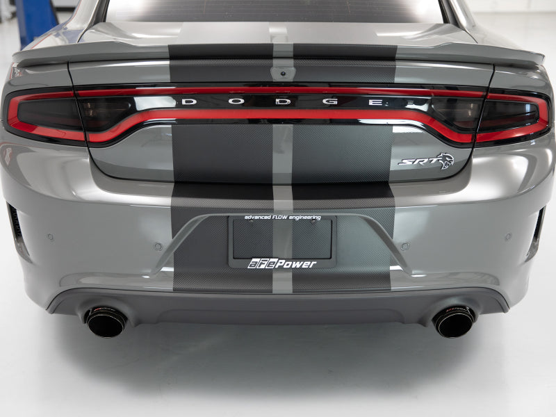 aFe MACH Force-XP 4-1/2in Carbon Fiber OE Replacement Exhaust Tips - 15-19 Dodge Charger/Hellcat - Burkken Auto Parts