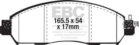 EBC 2017+ Nissan Leaf Electric Greenstuff Front Brake Pads - Burkken Auto Parts