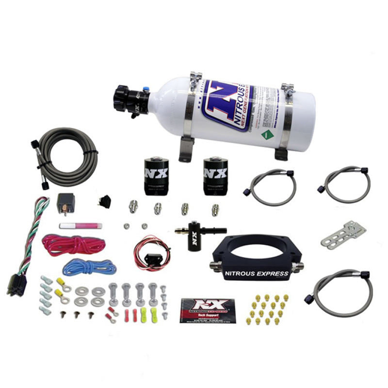 Nitrous Express 2014+ Chevrolet Corvette C7 Nitrous Plate Kit (50-300HP) w/5lb Bottle - Burkken Auto Parts