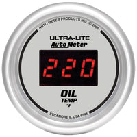 Autometer Ultra-Lite 52MM 0-340 Deg F Digital Oil Temperature - Burkken Auto Parts