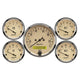Autometer Antique Beige 5-Gauge Kit 3-1/8in Electrical Speedometer 190KPH - Burkken Auto Parts
