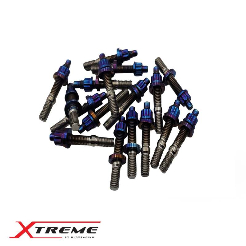 BLOX Racing Xtreme Line Titanium M8x1.25x45mm 10-Piece Set Burnt - Burkken Auto Parts