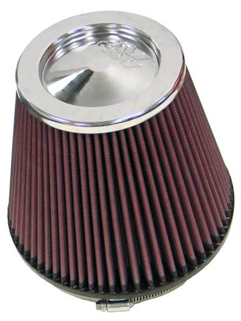 K&N Round Tapered Universal Air Filter 6in Flange ID x 7.5in Base OD x 5in Top OD x 6.5in Height - Burkken Auto Parts