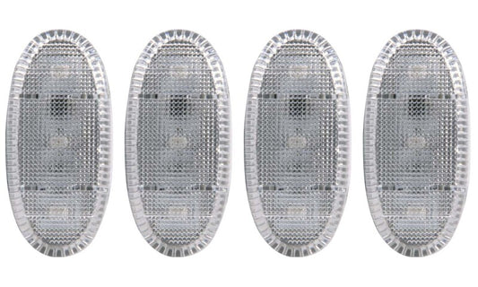 ANZO 2011-2016 Ford F-350 LED Fender Light Kit Clear 2pc Amber / 2pc Red