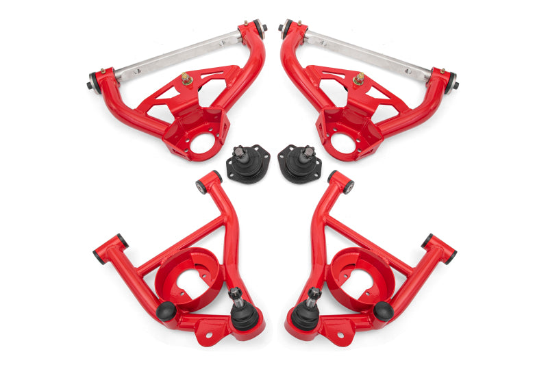 BMR 78-87 GM G-Body Non-Adjustable A-arm Kit - Red - Burkken Auto Parts