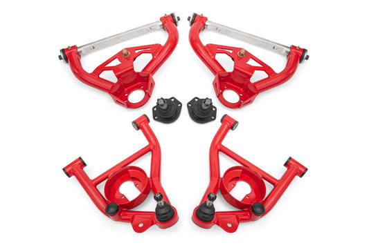 BMR 78-87 GM G-Body Non-Adjustable A-arm Kit - Red - Burkken Auto Parts