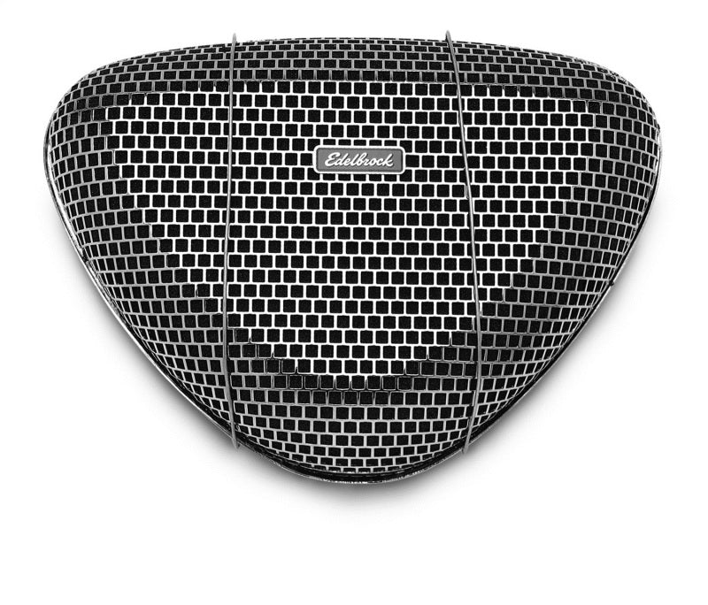 Edelbrock Air Cleaner Pro-Flo 1000 Series Triangular Steel Top 11 375In X 8 375In X 3In Chrome - Burkken Auto Parts