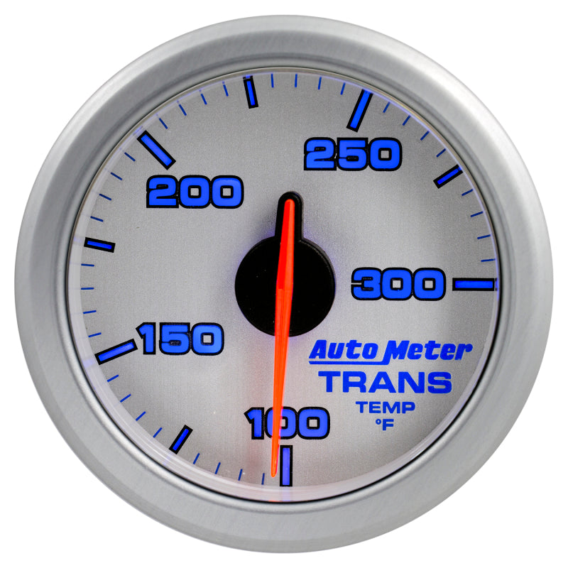 Autometer Airdrive 2-1/6in Trans Temperature Gauge 100-300 Degrees F - Silver - Burkken Auto Parts