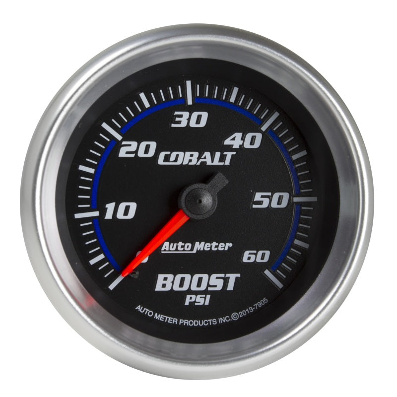 Autometer Cobalt 2-5/8in Mechanical Boost Gauge 60 PSI - Burkken Auto Parts