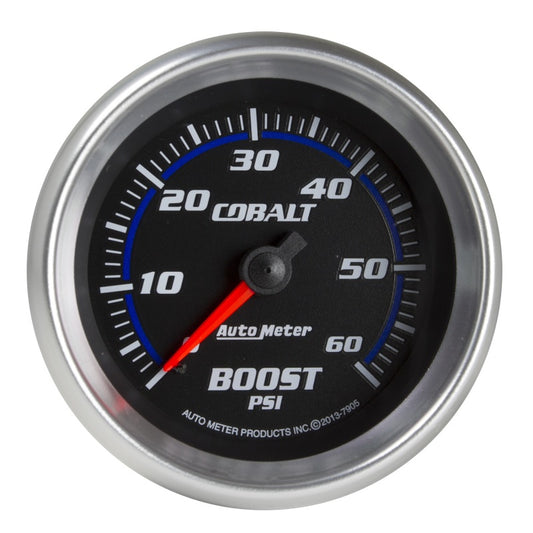 Autometer Cobalt 2-5/8in Mechanical Boost Gauge 60 PSI - Burkken Auto Parts