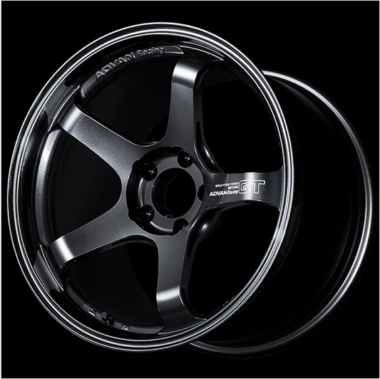Advan RSIII 18x8.5 +35 5-120 Black Gunmetallic & Ring - Burkken Auto Parts