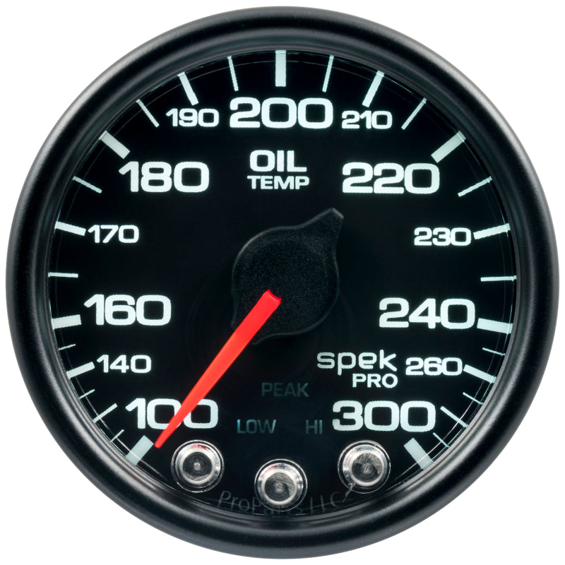 Autometer Spek-Pro - Nascar 2-1/16in Oil Temp 100-300F Bcb Ecu - Burkken Auto Parts