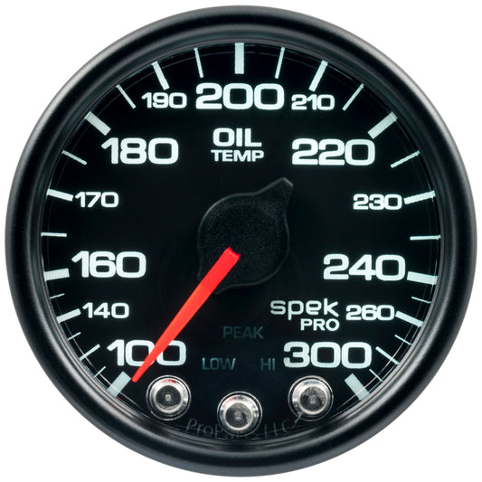 Autometer Spek-Pro - Nascar 2-1/16in Oil Temp 100-300F Bcb Ecu - Burkken Auto Parts