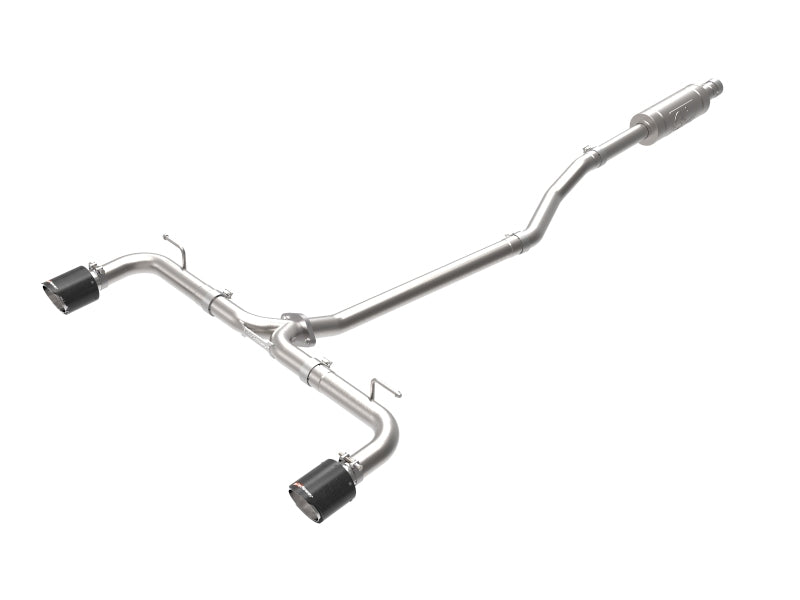 aFe Takeda 2-1/2in 304 SS Cat-Back Exhaust w/ Carbon Fiber Tips 14-18 Mazda 3 L4 2.0L/2.5L - Burkken Auto Parts